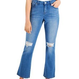Style & Co Petite Curvy Ripped Bootcut Jeans - 12P
